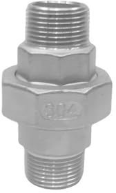 JRXFXEKW Raccord Union en Acier Inoxydable 304, Filetage mâle BSP 3/8