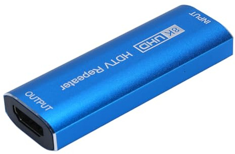Sxhlseller Repetidor HDMI, Amplificador Amplificador de Señal HDMI 8K, Extensor de Alta Velocidad 4x12Gbps 30m, Adaptador de Audio de Vídeo 4K 60Hz/8K 30Hz, de