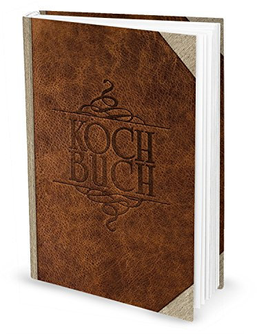 Livre de recettes « Nostalgie » aspect cuir (couverture rigide A4, pages blanches) : pour les cuisiniers amateurs passionnés