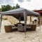 INSTENT Pavillon 3 x 3 m Basic wasserdicht UV Schutz 50+, anthrazit
