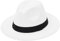 GEMVIE Herren Fedora Filzhut Damen Outdoor Gentleman Jazz Panamahut Weiß Umfang 59-60cm
