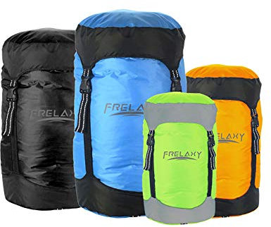 Frelaxy Compression Sack, 40% More Storage! 11L/18L/30L/45L/52L Compression Stuff Sack, Water-Resistant & Ultralight Sleeping Bag Stuff Sack - Space Saving Gear for Camping, Hiking