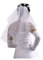 Schleier Brautschleier Hochzeit Braut kurz 087 55cm Champagner