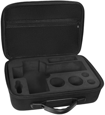 taessv Tragetasche für Hyperice Hypervolt/Hypervolt Plus, 5 Befestigungsschlitze, tragbare Hypervolt-Aufbewahrungstasche, wasserdicht, Anti-Schock-Hartschalenkoffer für Massagegerät