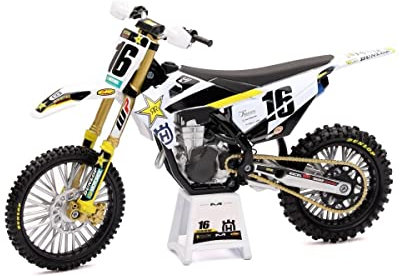NewRay – Miniatur-Nachbildung – Husqvarna FC 450 2020 Team Zach Osborne Nr. 16-58243 – Modell aus Kollektion und Spiel für Motocross-Fans – Mehrfarbig