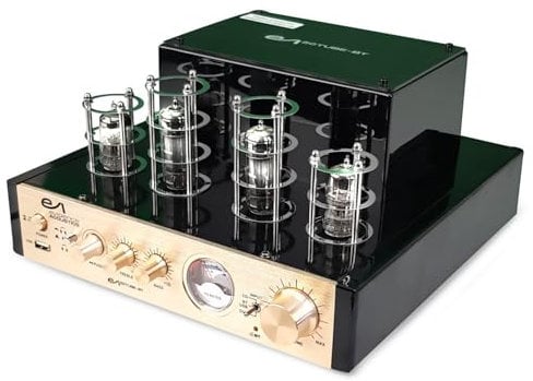 Evidence Acoustics Amplificateur à Tube, EA-50TUBE-BT stéréo 2 x 25W rms, Vintage à Lampes