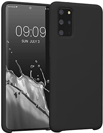 kwmobile Hülle kompatibel mit Samsung Galaxy S20 Plus Hülle - Silikon Handy Case - Handyhülle weiche Oberfläche - kabelloses Laden - Schwarz