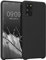 kwmobile Hülle kompatibel mit Samsung Galaxy S20 Plus Hülle - Silikon Handy Case - Handyhülle weiche Oberfläche - kabelloses Laden - Schwarz