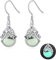 Fledermaus Ohrringe Hängend 925 Sterling Silber Halloween Ohrhänger Fledermaus Ohrringe Leuchten im Dunkeln Vampir Fledermaus Schmuck Geschenk für Damen Mädchen Kinder