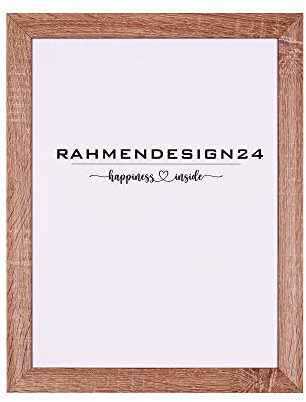 Rahmendesign24 Bilderrahmen Rio 28x35 Sonoma Eiche Fotorahmen, Wechselrahmen, Posterrahmen, Puzzlerahmen