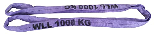 Profi Rundschlinge 1 Tonne - 4 Meter Umfang / 2 Meter Nutzlänge - Hebeschlinge für den Materialtransport
