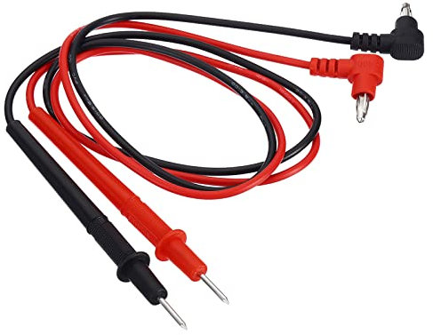 PATIKIL Multimeter Messleitungen Satz Bananenstecker 1000V 10A Testkabel mit Sonden für Elektrische Stromkreis Testmessung Schwarz Rot