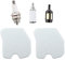 MCHNIC 2 filtri dell'aria con candela di accensione per motosega Husqvarna 120 Mark2, 235 235E 236 236E 240 240E