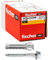 Fischer 100 Tasselli SX Plus BM con Vite Testa Esagonale 8x40 mm per Muro Pieno, Mattone Forato, Muratura, Calcestruzzo, per il Fissaggio di Lampadari, Mobili, Pensili, Mensole, 567624