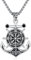 Anker Kette Sterling Silber ViKing Keltisches Wikinger Anhänger Anker Kompass Kette Vintage Anhänger Anker Schmuck für Herren Jungen Damen Sohn