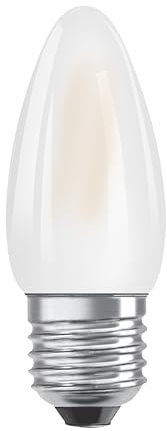 OSRAM LED Star Classic B40 LED Lampe für E27 Sockel, Kerzenform, mattes Glas, 470 Lumen, kaltweiß (4000K), Ersatz für herkömmliche 40W Glühbirnen, nicht dimmbar, 1er-Pack, White