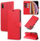 STAWLKA Case for iPhone X iPhone XS, Premium PU Leather Flip Magnetic Buckle Wallet Case Kickstand Blocking RFID Shockproof Protective Phone Cover for iPhone X/XS - Red
