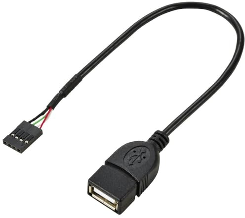 Renkforce USB 2.0 Kabel 4-poliger Lochstecker USB-A Buchse 0.20 m Schwarz RF-5719746