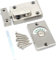 Satin Nickel Vacant and Engaged Indicator Bolt – Toilet Door Lock with Thumb Turn for Bathroom, Partition or Restroom Doors (Pack of 1)