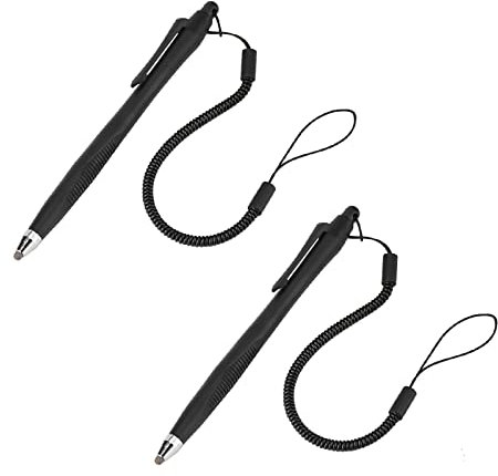 DEWIN Lápiz óptico para Pantalla Táctil, Lápiz Táctil Universal con Cuerda De Resorte, Lápiz óptico para Escritura Y Dibujo para Teléfono, Tableta Y PC, Negro