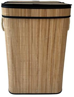 Wäschesammler 66 Liter Briena eckig Wäschekorb mit herausnehmbarem Wäschsack HTI living