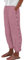 Trainingshose Damen,Leinenhose Damen 7/8,Damen Sommer Leicht Sporthose Baumwolle Leinen Stoffhose Lockere Einfarbig Sommerhose Lässig High Waist Strandhose mit Taschen,Rot,L