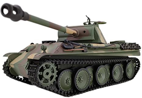 HOPBLOCK 1/16 2.4G Deutscher Panther G Kampfpanzer Modellbau Militär Panzer, mit Raucheffekten, Panzer Spielzeug Modellbausatz für Erwachsene