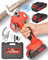 Veitorld Astschere, 40MM Gartenschere mit 2 Akku 2000mAh, Bürstenloser Motor Baumschere, Kabellose Elektrisch Garten Schere mit LED-Schnittzählerm, Verstärktes Schutz