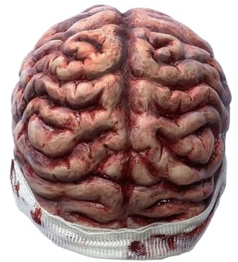 Gehirn Mütze,Neuartige Gehirn Beanie Mützen | 3D Horror Design Kostüm Accessoire für Frauen und Erwachsene als Foto Requisite für Comedy Bühnenauftritte bei Festivals Geburtstagen und Geisterhaus