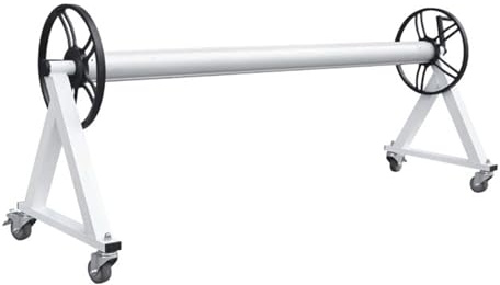 Poolaufroller Aufrollsystem Für Poolplanen Mit Rädern Aluminium-Poolplanenaufroller Mit Handkurbel Poolabdeckungsrolle Für Unterflur-Schwimmbäder
