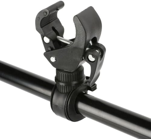 Fahrrad-Taschenlampen-Halterung mit einfacher Schraubbefestigung und 360-Grad-Drehung für optimale Lichtrichtung