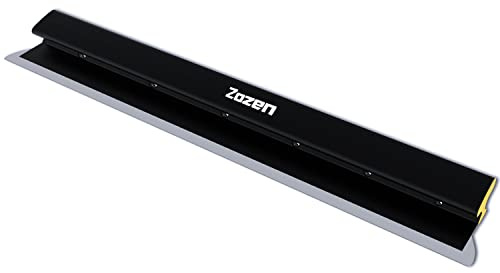 Zozen Drywall Skimming Blade 32 inch/80 cm, All Aluminum Alloy Body | European Stainless Steel Blade, Smoothing Knife/Wipe Knife, Drywall Trowel for Gyprock, Drywall, Plasterboard and Wall-Board