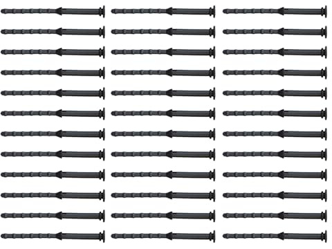 Jazuaiao 12/24 / 36Pcs Case Computer Cooling Fan Mount Screws CPU Fan Mounting Pin Rivet Black Soft Rubber Reducing Noise Reducing Screws