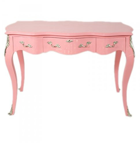 Casa Padrino Barock Schreibtisch Sekretär/Konsole Rose 120 x 60 x H80 cm - Luxus Möbel
