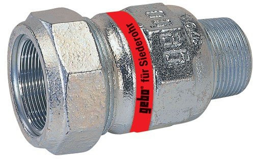 Gebo Armaturen GmbH Temperguss-Klemmverbinder mit Außengewinde für Siederohr 31,8mm 1 A