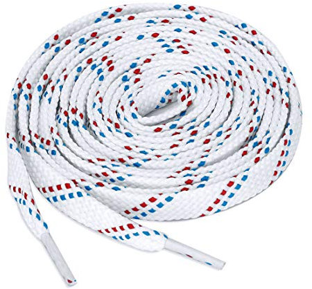 sourcing map 3 Pares Cordones planos de sarga de doble color para zapatillas de deporte Cordones gruesos de colores sólidos unisex Rojo azul 140 cm/55