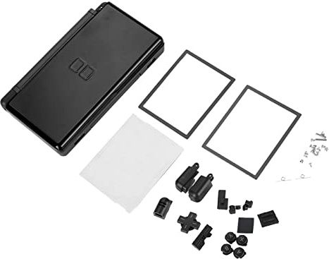 Transparenter NDSL-Ersatzkoffer, Ersatzgehäuseschalenkoffer-Kit für DS, Vollreparaturteile Lite NDSL (Schwarz)