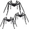 CHBOP 3 groß 150cm 120cm 120cm Gruselige Spinnen Set Halloween Spinnen Riesenspinne Halloween Horror Deko schwarz