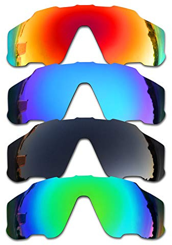 SOODASE Für Oakley Jawbreaker Sonnenbrillen Rot/Blau/Schwarz/Grün Polarisierte Ersatzgläser