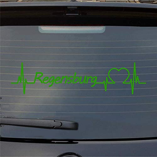 Hellweg Druckerei Regensburg Herzschlag Puls Stadt Liebe Auto Aufkleber Sticker Heckscheibenaufkleber