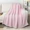 PAVILIA Coperta in pile Sherpa per divano, morbida e spessa, per divano, comoda e calda, per tutte le stagioni, coperta invernale pelosa, decorativa, rosa cipria, 50 x 60 cm