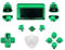 eXtremeRate Kit Completo de Botones para ps4 Mando CUH-ZCT2 - Dpad, R1 L1, R2 L2, Touchpad, Home, Share, Botón de Opción y de Acción Teclas Compatible con ps4 Slim/Pro (Verde Cromo)