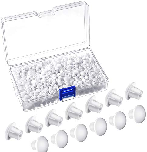 Jetec 500 Pieces 3/16 Plastic Plugs for Round Hole, Shelf Cap Cabinet Hole Cover Cupboard Shelf Pegs for in Furniture Cabinet Cupboard Shelves