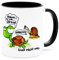 Relax Kein Stress Arbeit läuft nicht weg Tasse Bürotasse Arbeitskollegen Geschenk Kollegin Kollege Mann Frau Fun Spruch Lustig Becher Kaffeetasse witzig angeber Beamten Anti Burnout Keramik 330 ml