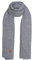 KNIT FACTORY - Jamie Schal - gewalkter Wolle Strickschal - 2m lange Winterschal für Damen und Herren - Grau - 200x45 cm