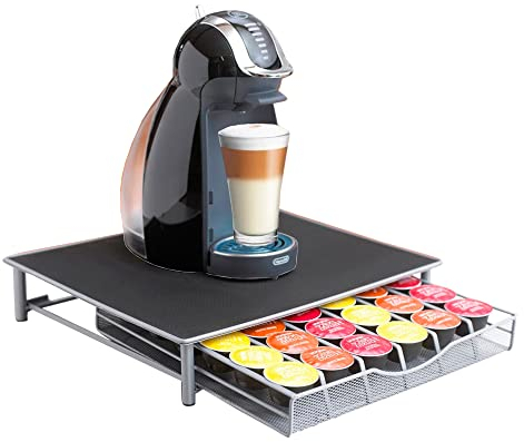 Neo® Soporte para máquina de café y cápsulas, cajón de almacenamiento Nespresso Dolce Gusto