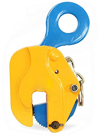 Vertical Plate Lifting Clamp with Lock Hoist Hook Chain,Industrial Steel Plate Clamp Sheet Metal Lifting Clamp Plate Lifting Clamp Yellow (Size : 3.2t)