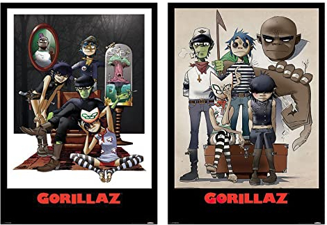 Close Up Gorillaz Poster 2er-Set (61cm x 91,5cm)