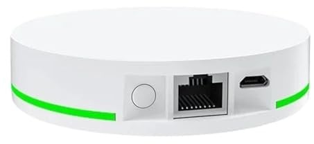 ThikK Smart Tuya Zigbee Gateway, Zigbee 3.0 Hub, (con Toma de Red) Conexión por Cable Controles Smart Life(Tuya Control)