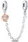 Rimgoris 925 Sterling Silber Charm für Frauen Armbänder Halskette Unendlichkeit Herz Familie Verschluss Sicherheit Kette baumeln Charm Geschenk